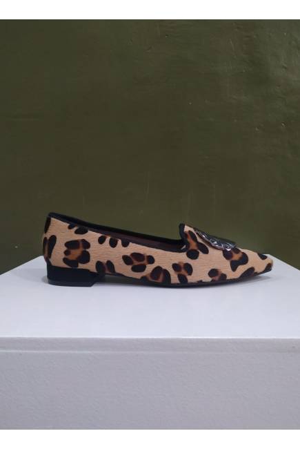 Duit Zapato Plano Leopardo