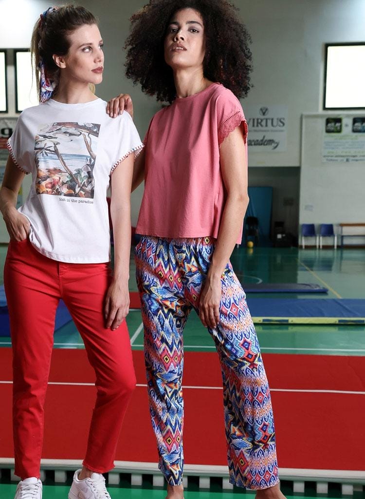 best mode Pantalón Estampado Geométrico