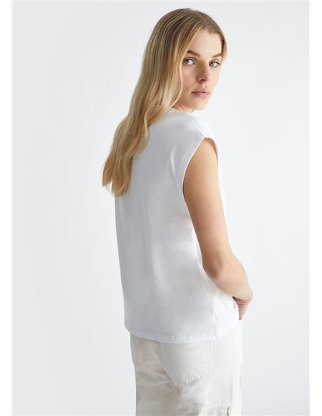 LIU JO Camiseta Blanca Marmi