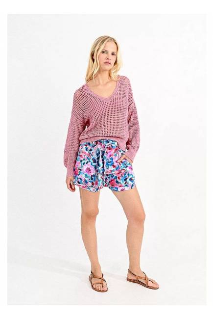 MBVOSSO Jersey Crochet Pink