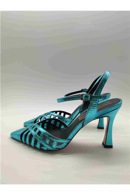 BPVOSSO Zapato Azul Metalizado