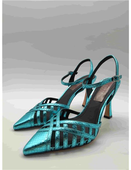 BPVOSSO Zapato Azul Metalizado